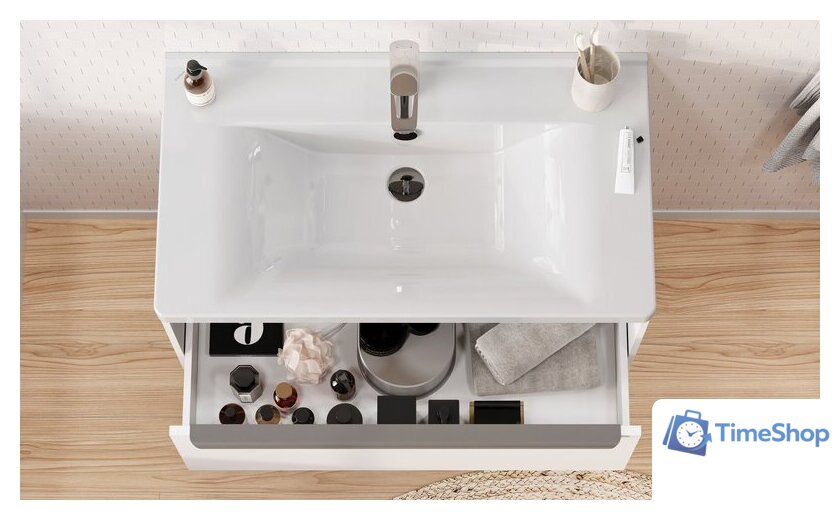  Акватон Тумба под умывальник Хоуп 80 1A287301HP2B0 (белый матовый) - Изображение №15 — Интернет-магазин Time-Shop