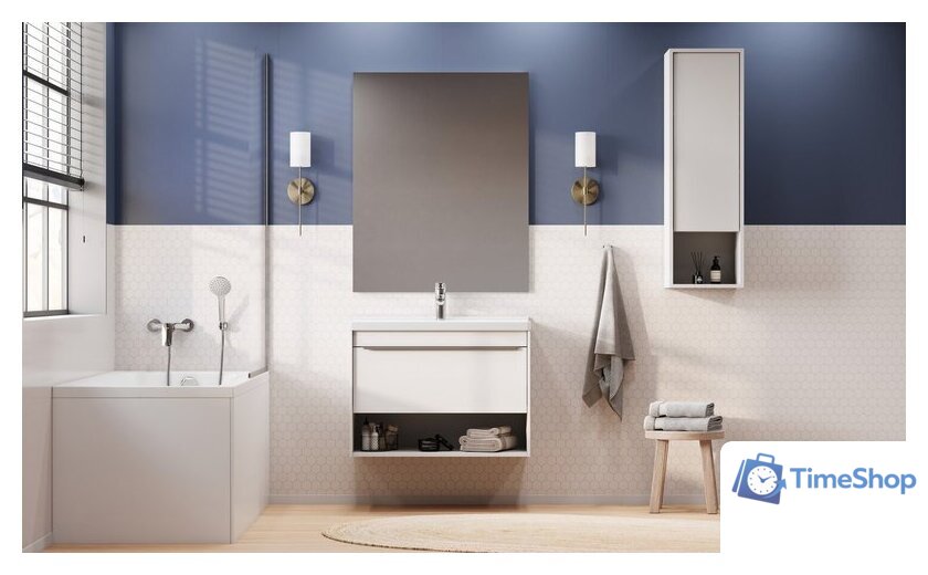  Акватон Тумба под умывальник Хоуп 80 1A287301HP2B0 (белый матовый) - Изображение №13 — Интернет-магазин Time-Shop