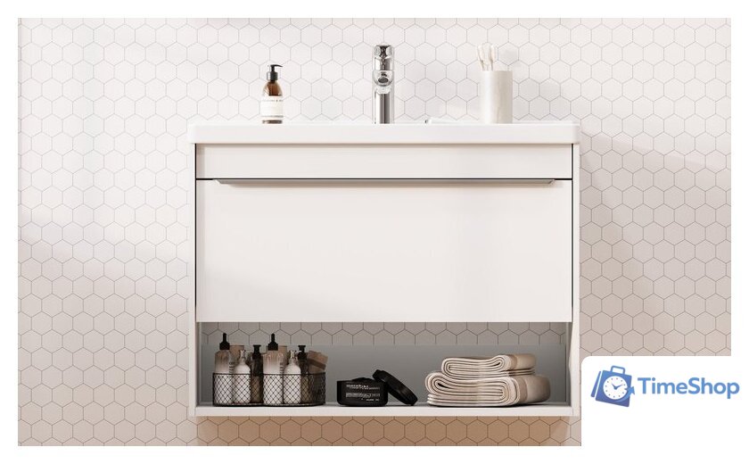  Акватон Тумба под умывальник Хоуп 80 1A287301HP2B0 (белый матовый) - Изображение №12 — Интернет-магазин Time-Shop