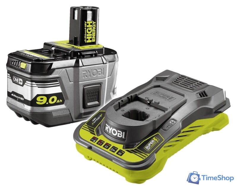 Аккумулятор с зарядным устройством Ryobi RC18150-190 5133004421 (18В/9 Ah + 18В) - Изображение №1 — Интернет-магазин Time-Shop