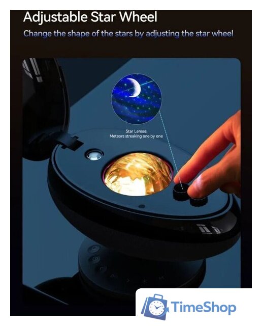 Проектор Wanbo Eva Galaxy Light WPL11 (коричневый) - Изображение №15 — Интернет-магазин Time-Shop