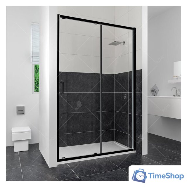 Душевая дверь RGW CL-14B 150 (черный/прозрачный) - Изображение №1 — Интернет-магазин Time-Shop