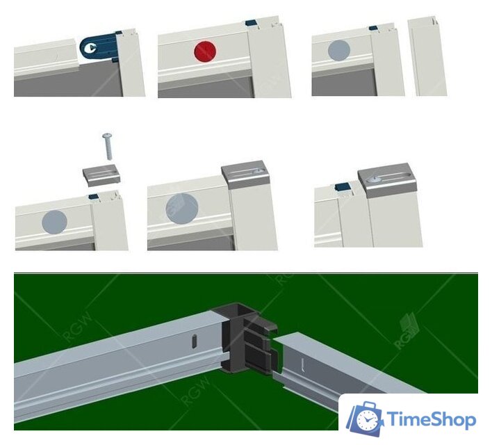 Душевая дверь RGW CL-14B 150 (черный/прозрачный) - Изображение №2 — Интернет-магазин Time-Shop