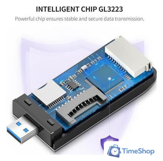 Карт-ридер Ugreen CM180 50541 - Изображение №4 — Интернет-магазин Time-Shop