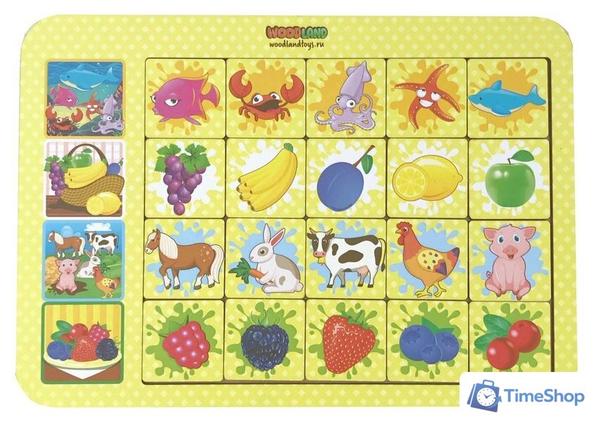 Мозаика/пазл WoodLand Toys Ассоциации 093101 - Изображение №1 — Интернет-магазин Time-Shop