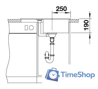 Кухонная мойка Blanco Metra 45 S Compact (белый) [519576] - Изображение №4 — Интернет-магазин Time-Shop