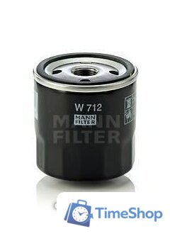 Масляный фильтр MANN-filter W712 - Изображение №1 — Интернет-магазин Time-Shop