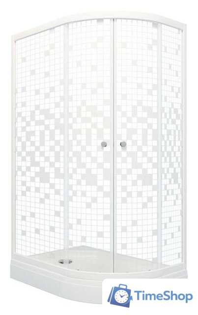 Душевой уголок Triton Коралл А1 120x80 L (мозаика) - Изображение №1 — Интернет-магазин Time-Shop