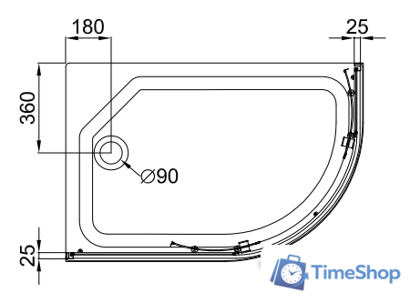 Душевой уголок Triton Коралл А1 120x80 L (мозаика) - Изображение №6 — Интернет-магазин Time-Shop