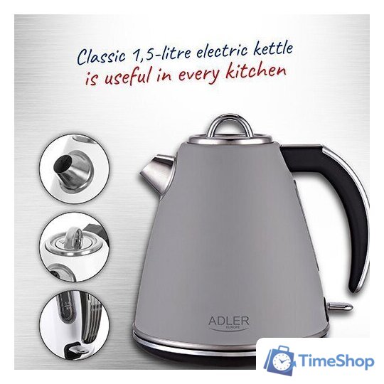 Электрический чайник Adler AD 1343G - Изображение №7 — Интернет-магазин Time-Shop