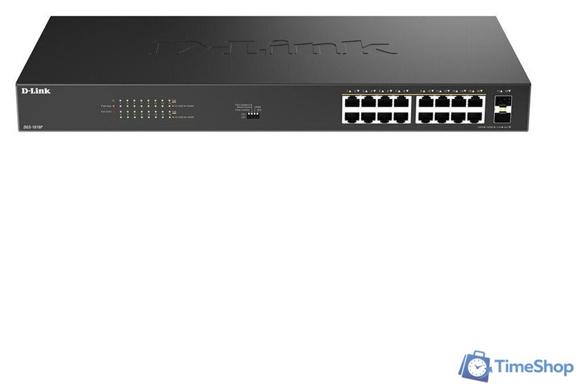 Неуправляемый коммутатор D-Link DGS-1018P/B1A - Изображение №2 — Интернет-магазин Time-Shop