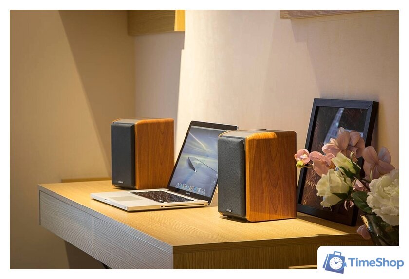 Акустика Edifier R1010BT (коричневый) - Изображение №3 — Интернет-магазин Time-Shop