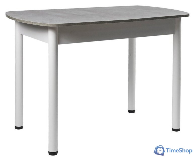 Кухонный стол ВВР ЛДСП Раздвижной (камень светлый/прямое белый) - Изображение №1 — Интернет-магазин Time-Shop
