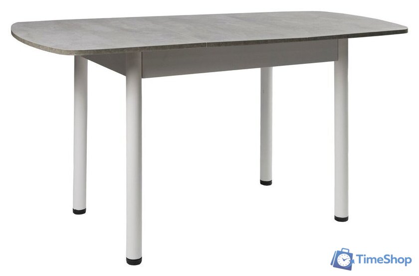 Кухонный стол ВВР ЛДСП Раздвижной (камень светлый/прямое белый) - Изображение №5 — Интернет-магазин Time-Shop