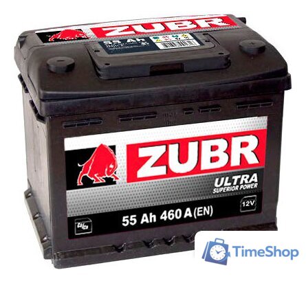 Автомобильный аккумулятор Zubr Ultra (55 А/ч) - Изображение №1 — Интернет-магазин Time-Shop