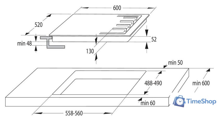 Варочная панель Gorenje GW642CLB - Изображение №9 — Интернет-магазин Time-Shop