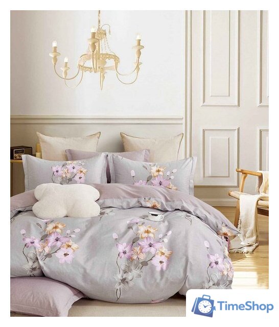 Евро комплект постельного белья Реноме Евро Темно-синяя коллекция ПП 7429 (сатин) - Изображение №1 — Интернет-магазин Time-Shop