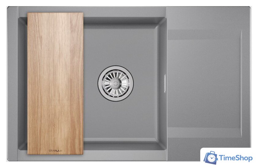 Кухонная мойка Granula ES-7807 (алюминиум) - Изображение №1 — Интернет-магазин Time-Shop
