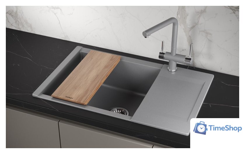 Кухонная мойка Granula ES-7807 (алюминиум) - Изображение №3 — Интернет-магазин Time-Shop