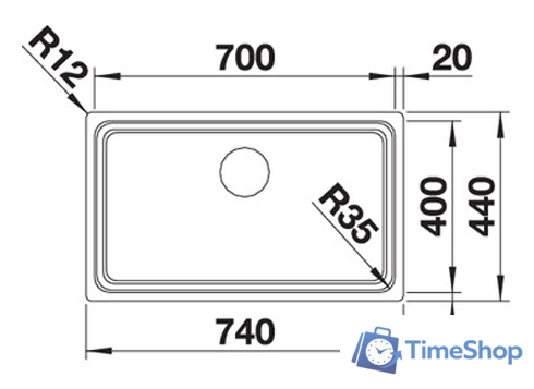 Кухонная мойка Blanco Etagon 700-IF (зеркальная полировка) 524272 - Изображение №5 — Интернет-магазин Time-Shop