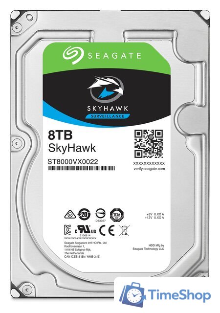 Жесткий диск Seagate Skyhawk Surveillance 8TB ST8000VX004 - Изображение №1 — Интернет-магазин Time-Shop