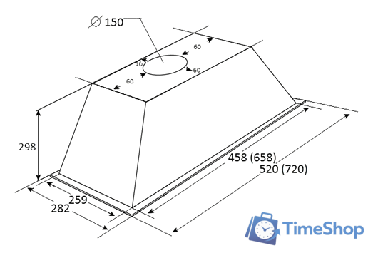 Кухонная вытяжка KUPPERSBERG Inlinea 72 B - Изображение №4 — Интернет-магазин Time-Shop