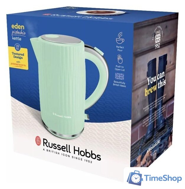 Электрический чайник Russell Hobbs Eden Kettle Green 27364-70 - Изображение №4 — Интернет-магазин Time-Shop