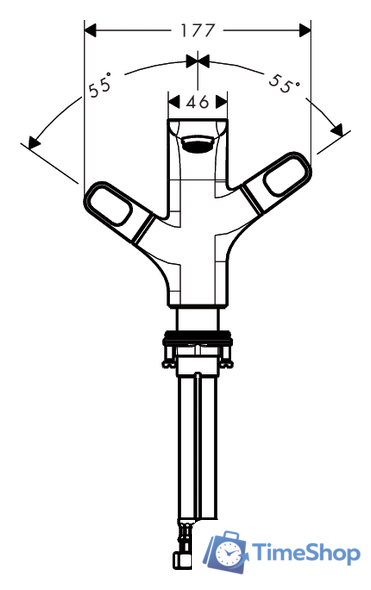 Смеситель Axor Urquiola 11024000 - Изображение №3 — Интернет-магазин Time-Shop