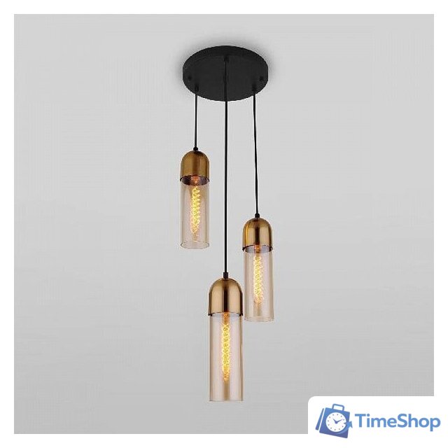 Подвесная люстра Евросвет Airon 50180/3 янтарный - Изображение №2 — Интернет-магазин Time-Shop