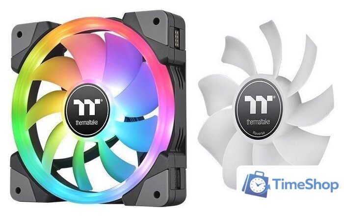 Комплект вентиляторов для корпуса с контроллером Thermaltake SWAFAN EX12 RGB CL-F143-PL12SW-A - Изображение №4 — Интернет-магазин Time-Shop