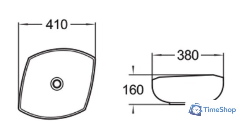 Умывальник SantiLine SL-1026 - Изображение №2 — Интернет-магазин Time-Shop
