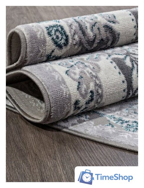 Ковер для жилой комнаты Merinos Palermo F290-OVAL-GRAY (1.6х2.3) - Изображение №3 — Интернет-магазин Time-Shop