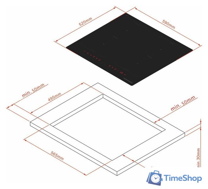 Варочная панель KUPPERSBERG ICI 628 - Изображение №7 — Интернет-магазин Time-Shop