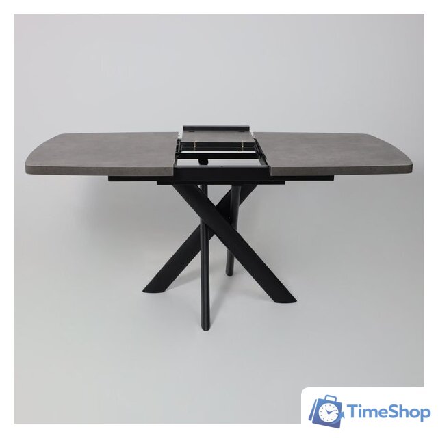 Кухонный стол Мамадома Leonel-130 раздвижной 130-165х85 (дымчатая керамика/черный) - Изображение №20 — Интернет-магазин Time-Shop