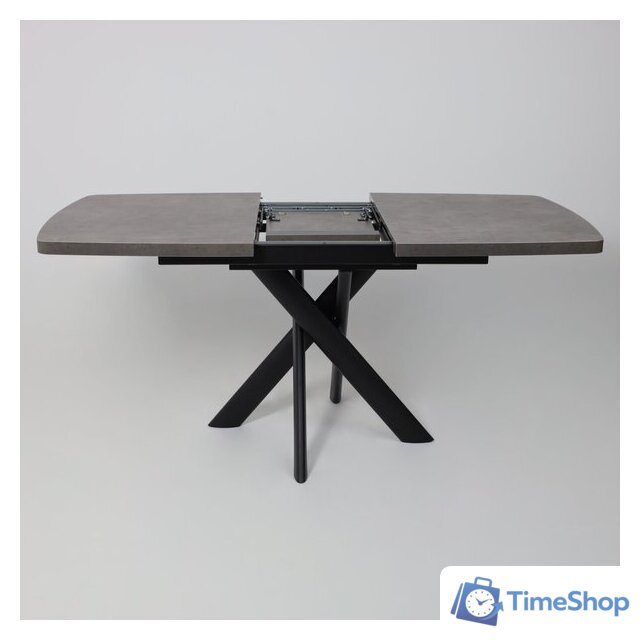 Кухонный стол Мамадома Leonel-130 раздвижной 130-165х85 (дымчатая керамика/черный) - Изображение №19 — Интернет-магазин Time-Shop