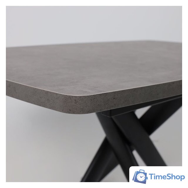 Кухонный стол Мамадома Leonel-130 раздвижной 130-165х85 (дымчатая керамика/черный) - Изображение №10 — Интернет-магазин Time-Shop