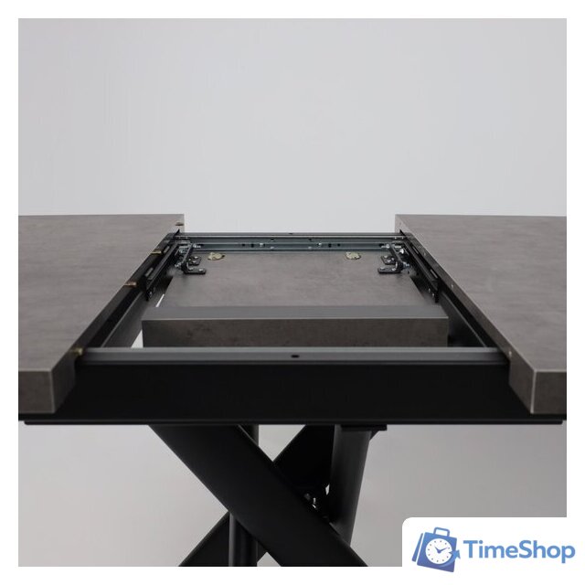 Кухонный стол Мамадома Leonel-130 раздвижной 130-165х85 (дымчатая керамика/черный) - Изображение №15 — Интернет-магазин Time-Shop