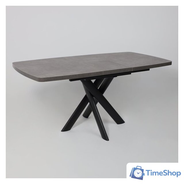 Кухонный стол Мамадома Leonel-130 раздвижной 130-165х85 (дымчатая керамика/черный) - Изображение №17 — Интернет-магазин Time-Shop