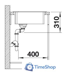 Кухонная мойка Blanco Zia 9 E (белый) [514758] - Изображение №3 — Интернет-магазин Time-Shop