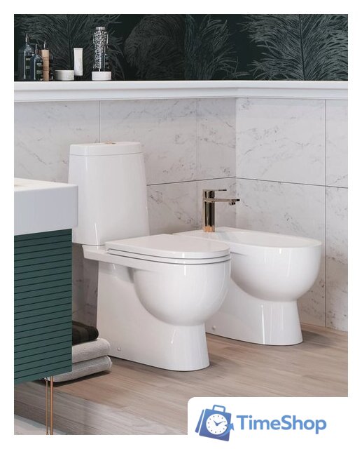 Унитаз напольный Sanita Luxe Fest Comfort WC.CC/Fest/2-DM/WHT.G/S1 - Изображение №5 — Интернет-магазин Time-Shop