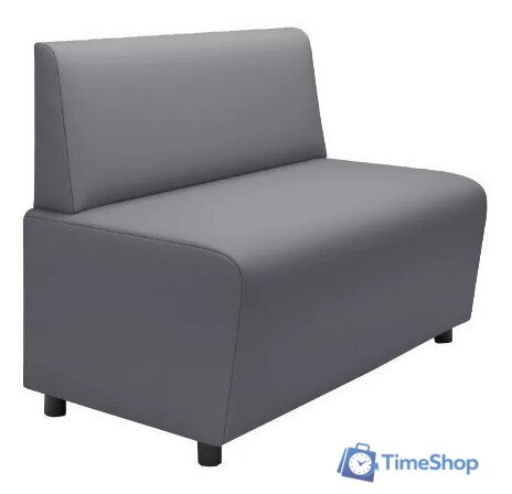 Диван Mio Tesoro Бафф (экокожа/серый) - Изображение №1 — Интернет-магазин Time-Shop