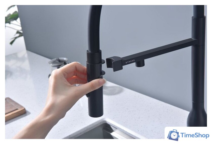 Смеситель Paulmark Magneto One Ma213188-AN (черный/антрацит) - Изображение №4 — Интернет-магазин Time-Shop