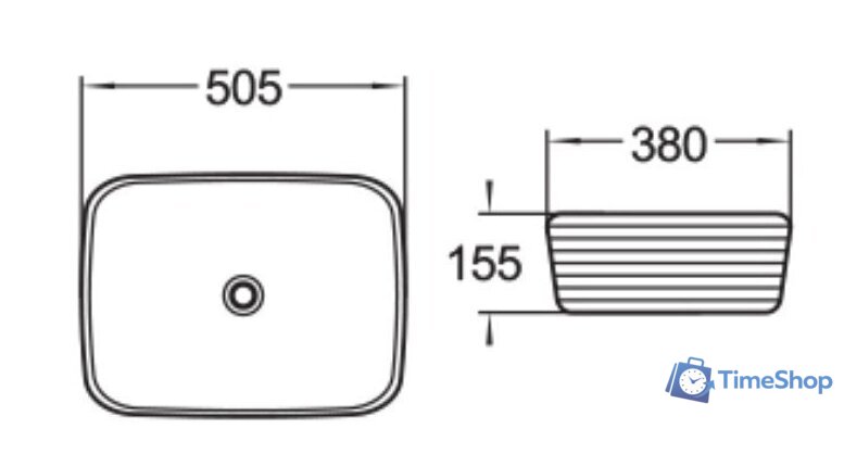 Умывальник SantiLine SL-1060 - Изображение №2 — Интернет-магазин Time-Shop