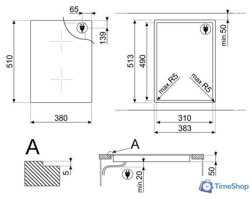 Варочная панель Smeg SIM3323D - Изображение №7 — Интернет-магазин Time-Shop
