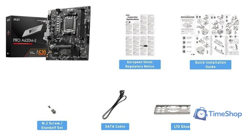 Материнская плата MSI PRO A620M-E - Изображение №2 — Интернет-магазин Time-Shop