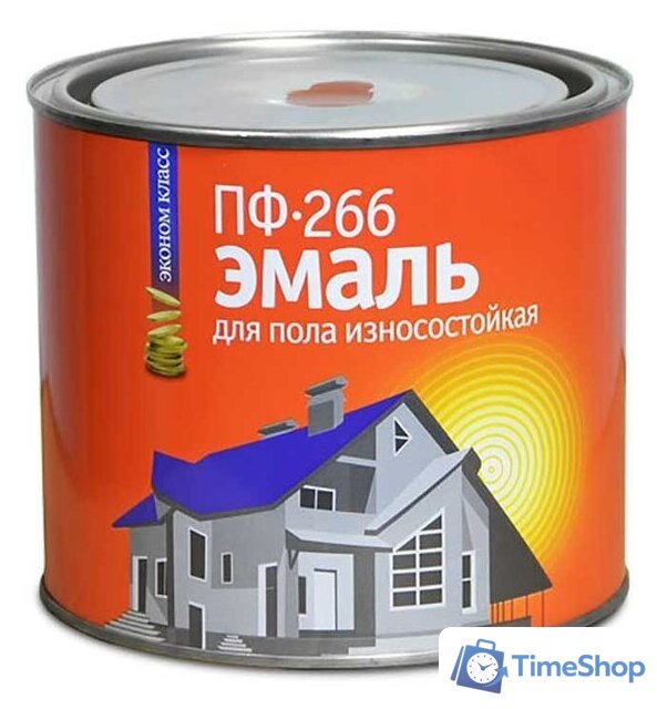 Эмаль Эконом ПФ-266 2.5 кг (золотисто-коричневый) - Изображение №1 — Интернет-магазин Time-Shop