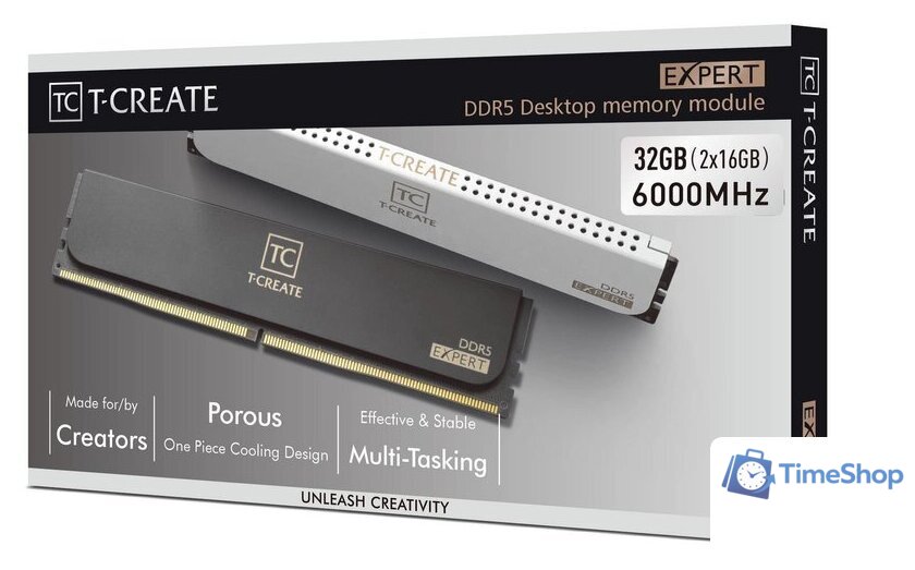 Оперативная память Team T-Create Expert 2x16ГБ DDR5 6000 МГц CTCED532G6000HC38GDC01 - Изображение №7 — Интернет-магазин Time-Shop