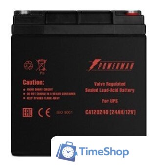 Аккумулятор для ИБП Powerman CA12240/UPS (12В/24 А·ч) - Изображение №2 — Интернет-магазин Time-Shop