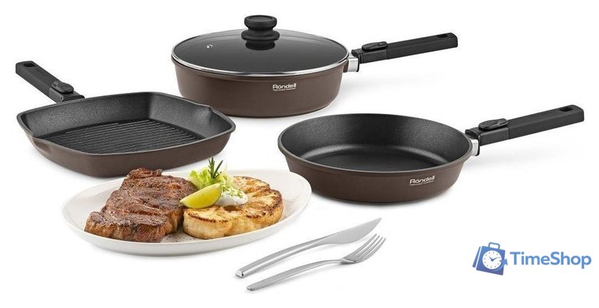 Сковорода-гриль Rondell Praline RDA-1567 - Изображение №7 — Интернет-магазин Time-Shop