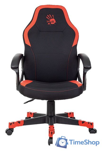 Игровое (геймерское) кресло A4Tech Bloody GC-190 (черный/красный) - Изображение №6 — Интернет-магазин Time-Shop